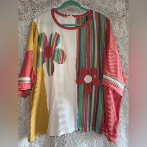 Easel Flower Patch Shirt